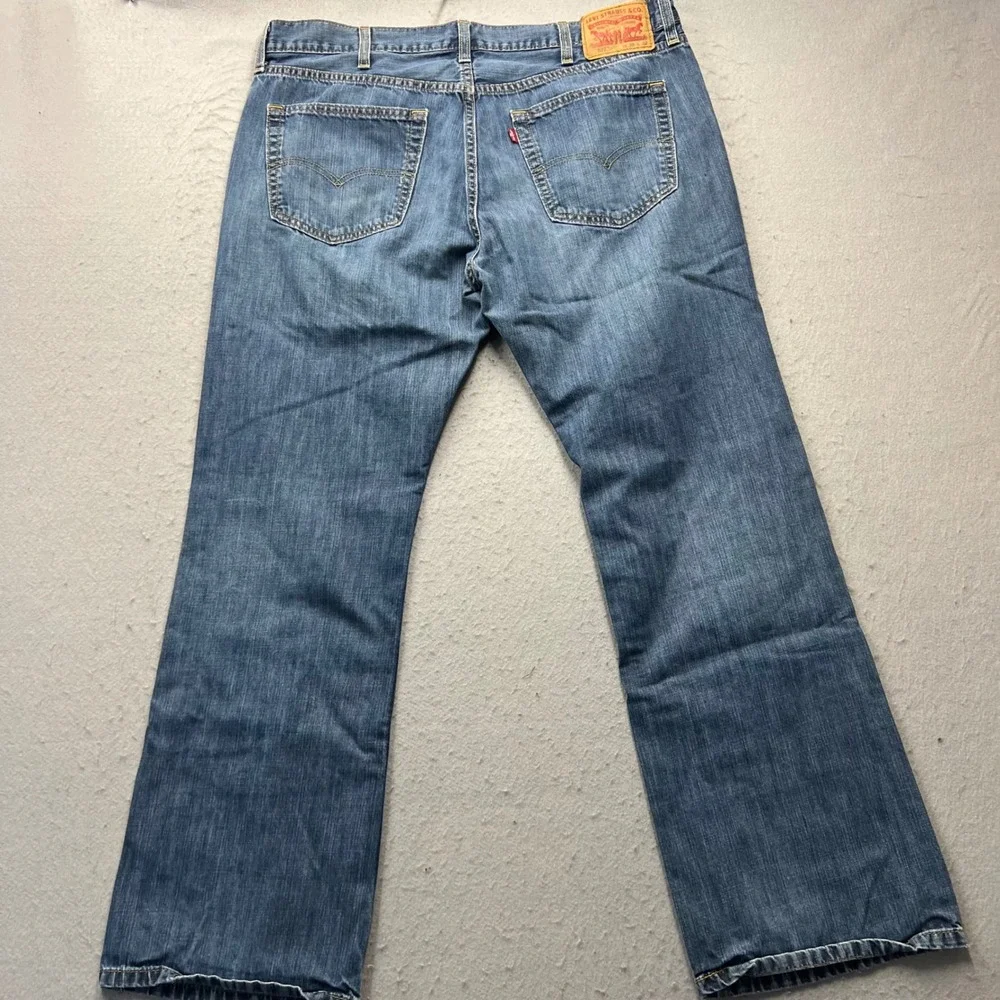 Levis 527 Slim Bootcut Jeans Mens 38x32 Blue Denim Pants 05527-0239